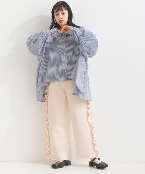「terrace」 イージーパンツ MEDIUM ネイビー レディース_画像8