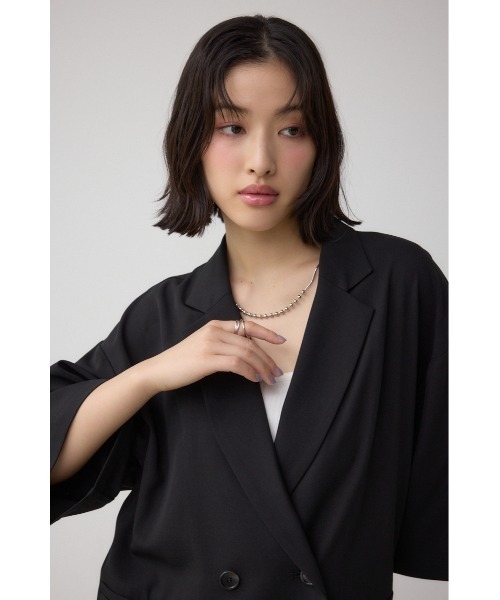 MOUSSY SHORT SLEEVE テーラードジャケット MOUSSY ジャケット テーラードジャケット SHORT SLEEVE TAILORED
