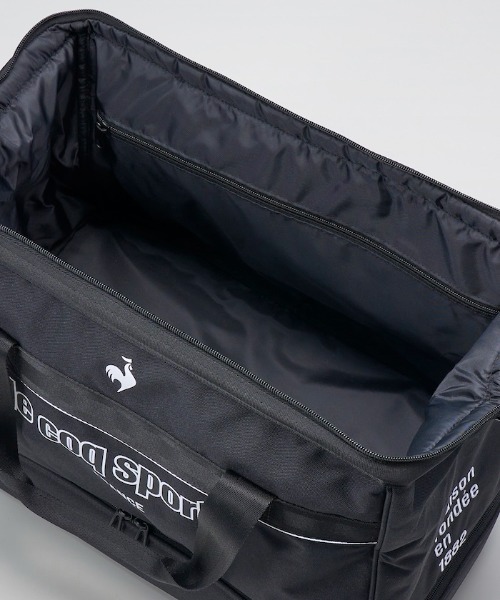 【美品】ルコックゴルフ ボストンバッグ 黒 ポリエステル le coq sportif GOLF（ルコックスポルティフ ゴルフ） ボストンバッグ