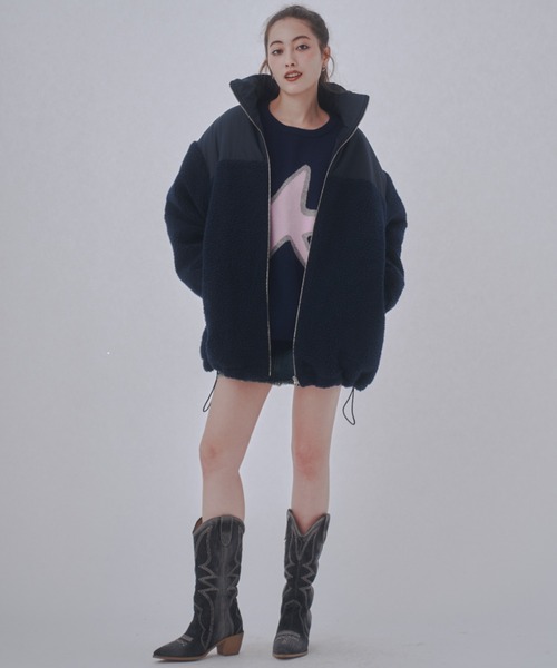 「JUST A NOON」 ブルゾン FREE アイボリー レディース_画像3