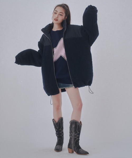 「JUST A NOON」 ブルゾン FREE アイボリー レディース_画像6