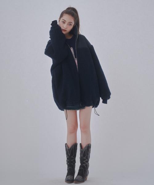 「JUST A NOON」 ブルゾン FREE アイボリー レディース_画像7