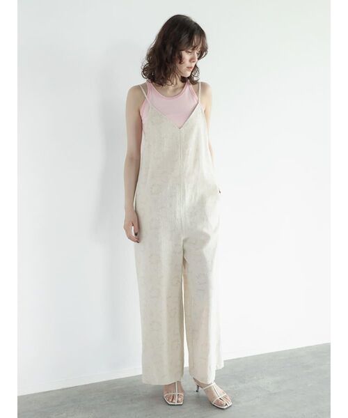FIKA.（フィーカ） サロペット オーバーオール Flower cami overalls