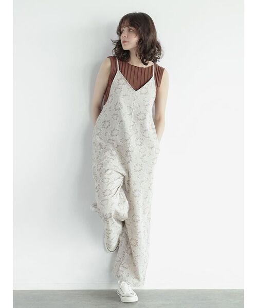 FIKA.（フィーカ） サロペット オーバーオール Flower cami overalls