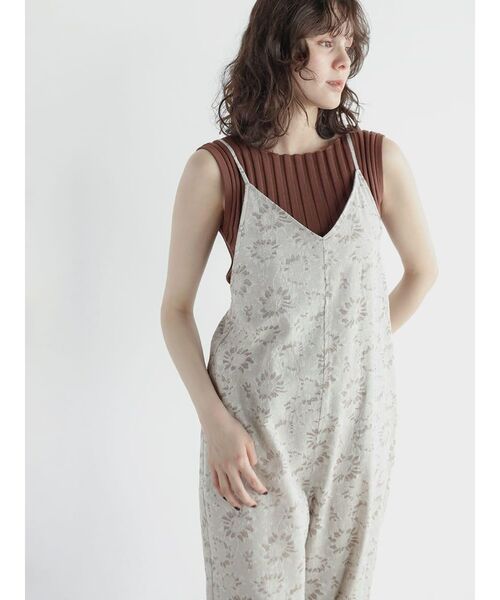 FIKA.（フィーカ） サロペット オーバーオール Flower cami overalls