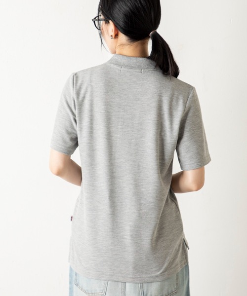 ポロシャツ ポロ 「VANSPORTS」エフォートレスな女性らしさが薫る！ベーシックなのに品よく決まる、大人の無地鹿の子半袖ポロシャツ レディース | MILLION CARATS | 20