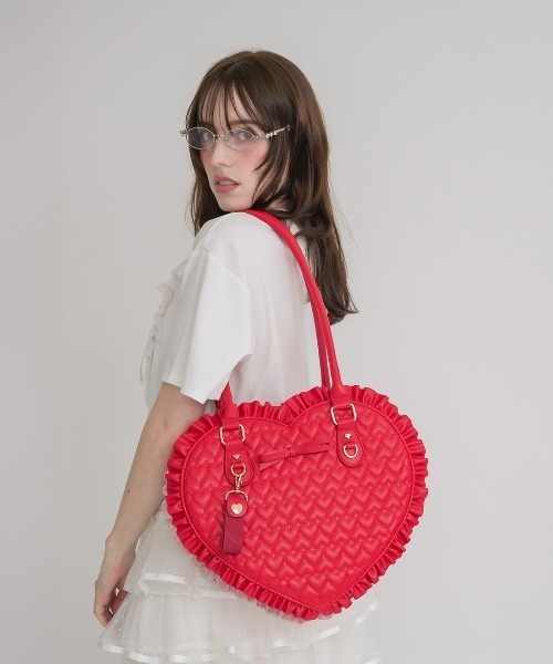 EAT ME ハートバッグ❤️ USED】ハート BAG | MILK | ロリータ ゴスロリブランド服・古着の通販