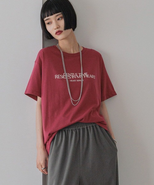 LOWRYS FARM（ローリーズファーム） tシャツ カラーロゴTシャツ 574826