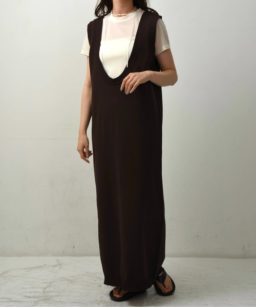 ベスト/ジレ lawgy gown roll vest lawgy（ラウジー） ベスト ジレ gown roll vest レディース : ZOZOTOWN