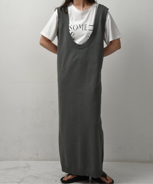 ベスト/ジレ lawgy linen layered vest lawgy - 【lawgy】Linen layered vest ivory リネンベストの通販 by