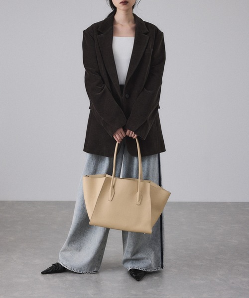 PATOU ティアードヘムバックプリント ADAM ET ROPE'（アダムエロペ） トートバッグ 「PFT」Spread Large_