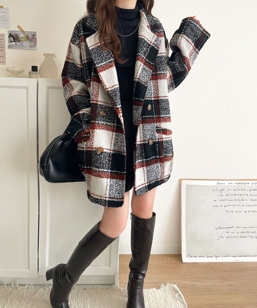 mily bilet コート チェスターコート 「mily bilet」冬のコーデを