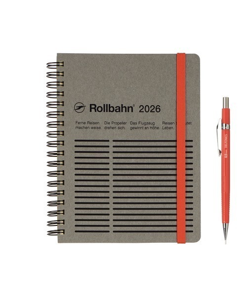 Rollbahn 手帳 「2026年版／2025年10月始まり手帳」ロルバーン