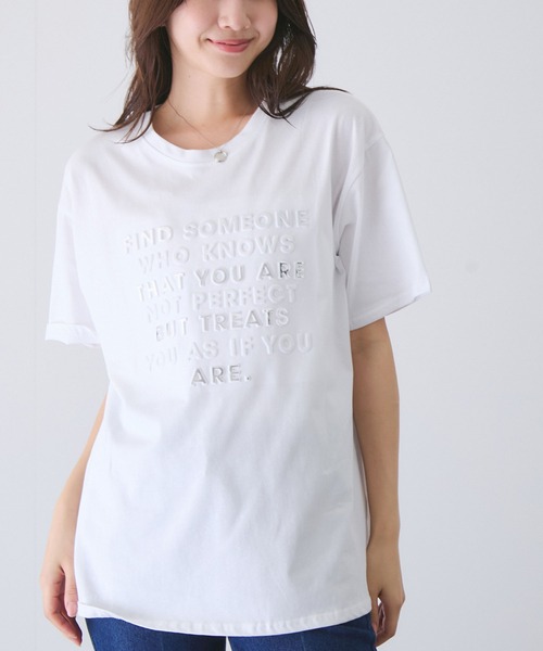 JAYRO（ジャイロ） tシャツ 半袖 キラキラロゴTシャツ レディース 