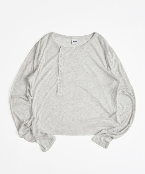 WISH FOR EVER（ウィッシュフォーエバー） tシャツ SHEER HENRY NECK