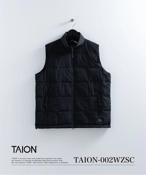 TAION UNFILO ダークグレー ダウンベスト TAION（タイオン） ダウンベスト ベスト 「」「ユニセックス」スポーツ