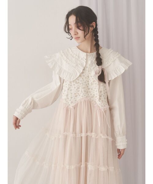 merry jenny ワンピース petit flowerチュールキャミワンピース