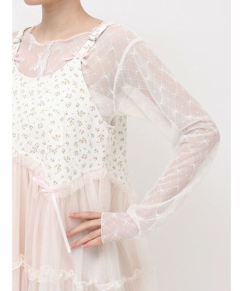 merry jenny petit flowerチュールキャミワンピース merry jenny ワンピース petit flowerチュールキャミワンピース