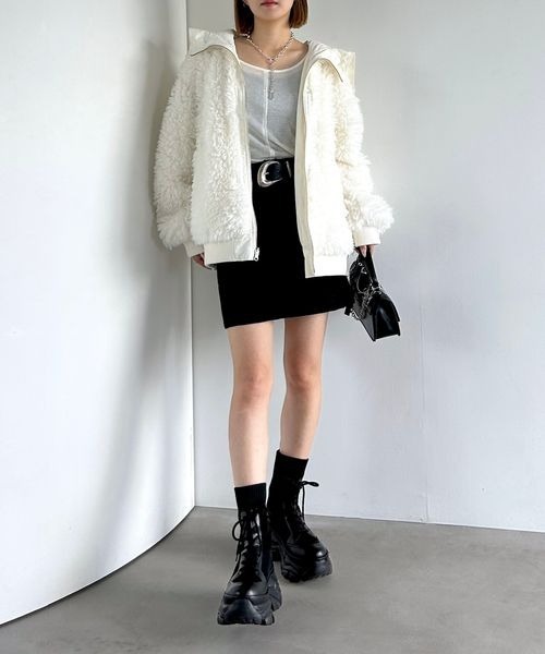 PAGEBOY（ページボーイ） ブルゾン アウター リバーシブルファーN2B