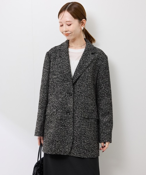 美品完売品 ✨LOHEN　ジャコット　テイラードジャケット　ツイード　大きめ ROPE' PICNIC（ロペ ピクニック） ジャケット テーラードジャケット