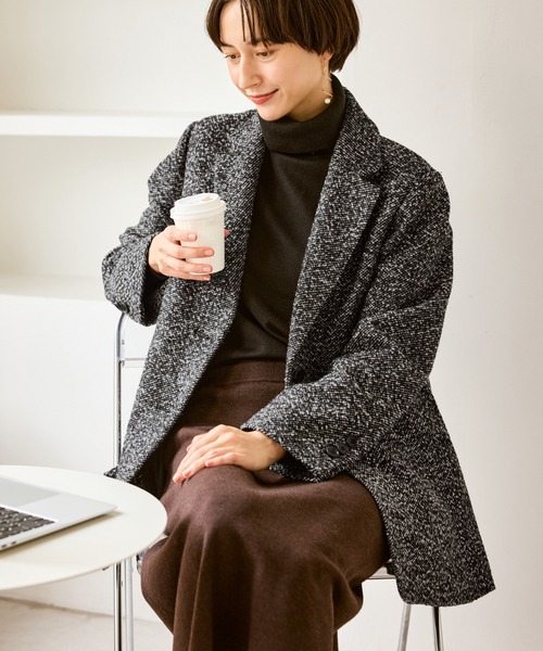 美品完売品 ✨LOHEN　ジャコット　テイラードジャケット　ツイード　大きめ ROPE' PICNIC（ロペ ピクニック） ジャケット テーラードジャケット