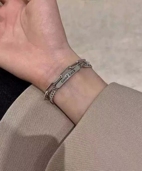 NO WAY ブレスレット /Bz/ユニセックスシルバーブレスレット/チェーン