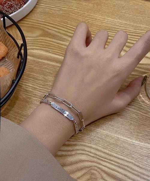 NO WAY ブレスレット /Bz/ユニセックスシルバーブレスレット/チェーン