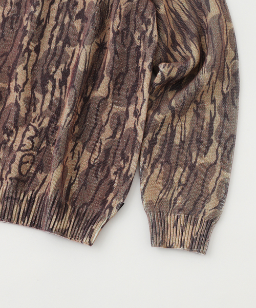 トップス BOTT CAMO PRINTED KNIT CAMO PRINTED KNIT｜BOTT｜TOPS（トップス）｜【公式通販 UNION TOKYO