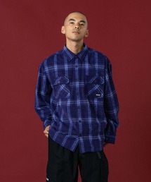 XLARGE（エクストラ ラージ） シャツ URBAN PLAID L/S SHIRT メンズ