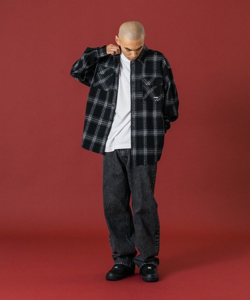 XLARGE（エクストラ ラージ） シャツ URBAN PLAID L/S SHIRT メンズ