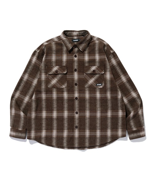 XLARGE（エクストラ ラージ） シャツ URBAN PLAID L/S SHIRT メンズ