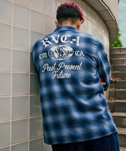 RVCA（ルーカ） シャツ メンズ WOLD WIDE SHIRT 長袖シャツ 「2025年
