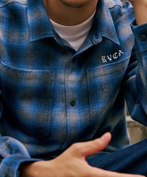 RVCA（ルーカ） シャツ メンズ WOLD WIDE SHIRT 長袖シャツ 「2025年