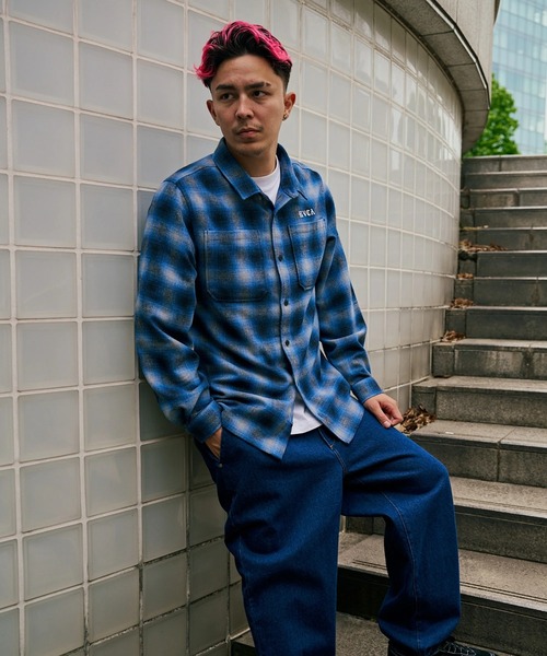 RVCA（ルーカ） シャツ メンズ WOLD WIDE SHIRT 長袖シャツ 「2025年