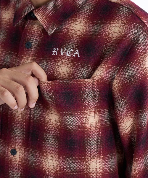 RVCA（ルーカ） シャツ メンズ WOLD WIDE SHIRT 長袖シャツ 「2025年