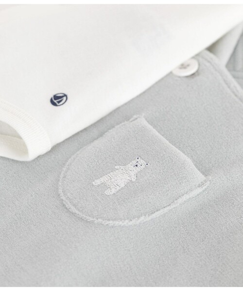 PETIT BATEAU（プチバトー） ベビー服 ロンパース ベビー2点セット