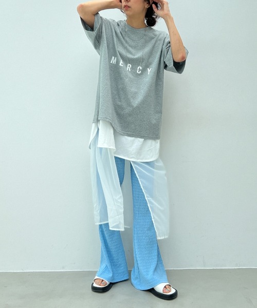 「y/m」 半袖Tシャツ FREE ホワイト レディース_画像6