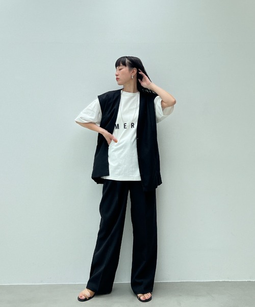 「y/m」 半袖Tシャツ FREE ホワイト レディース_画像7