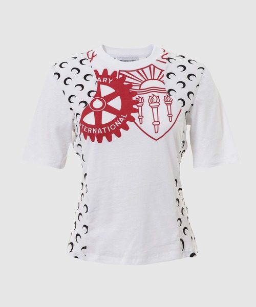 MARINE SERRE（マリーンセル） tシャツ 半袖 REGENERATED GRAPHIC