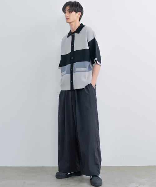 「SINSS」 半袖ニット LARGE ブルー メンズ_画像6