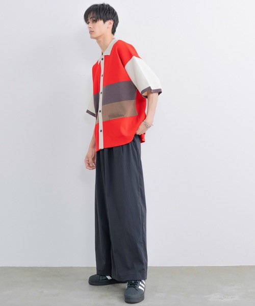 「SINSS」 半袖ニット LARGE ブルー メンズ_画像8