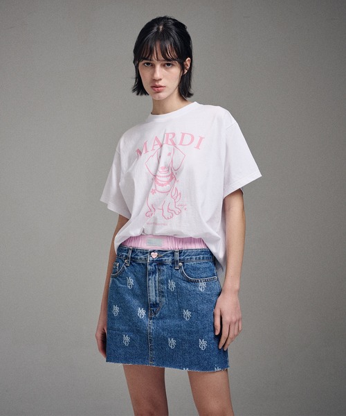 「Mardi Mercredi」 半袖Tシャツ FREE ベージュ系その他 レディース_画像3