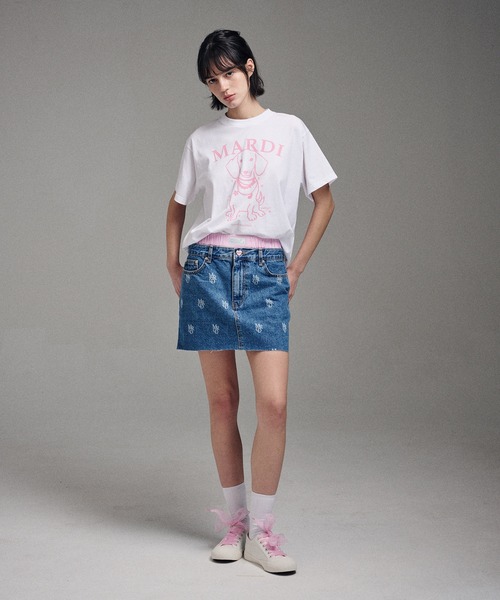 「Mardi Mercredi」 半袖Tシャツ FREE ベージュ系その他 レディース_画像4