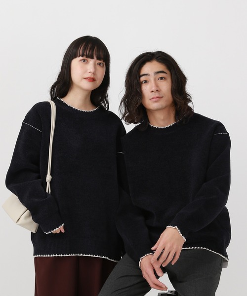 GLOBAL WORK（グローバルワーク） セーター ニット やわらかリッチ