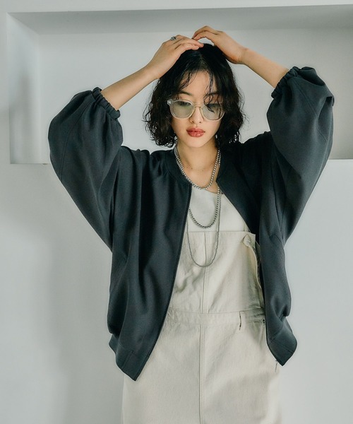 LEPSIM（レプシィム） ブルゾン FREE チャコールグレー レディース