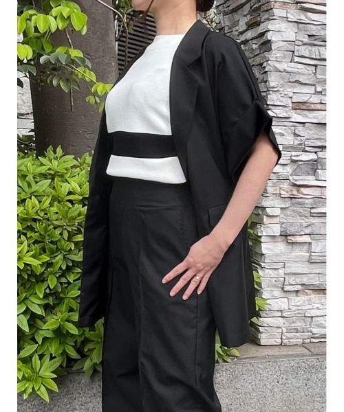 「TONAL」 テーラードジャケット 38 ベージュ レディース_画像8