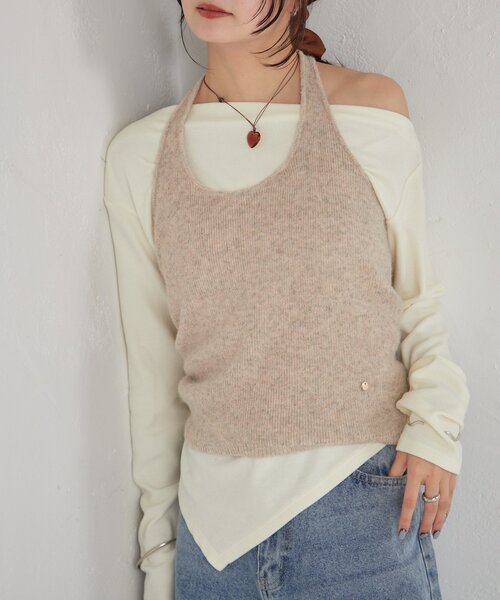 mystic（ミスティック） tシャツ ホルタービスチェSETロンT レディース