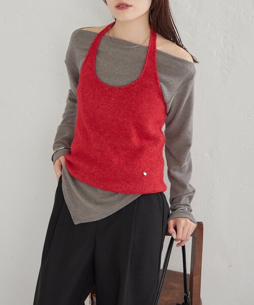 mystic（ミスティック） tシャツ ホルタービスチェSETロンT レディース