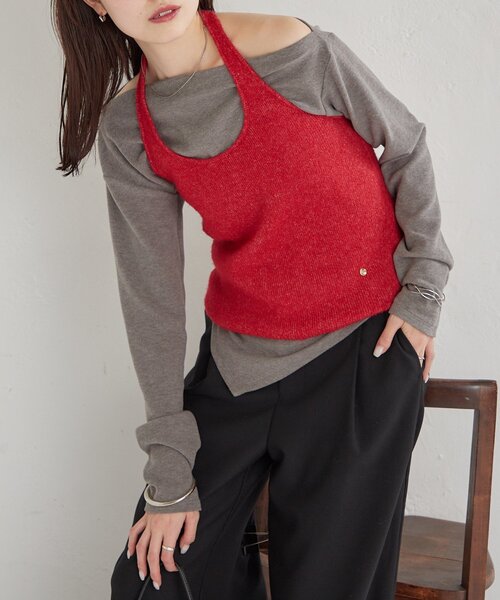 mystic（ミスティック） tシャツ ホルタービスチェSETロンT レディース