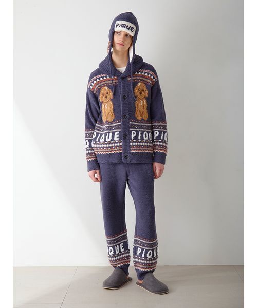 gelato pique（ジェラートピケ） パジャマ 「HOMME」 パウダーDOG